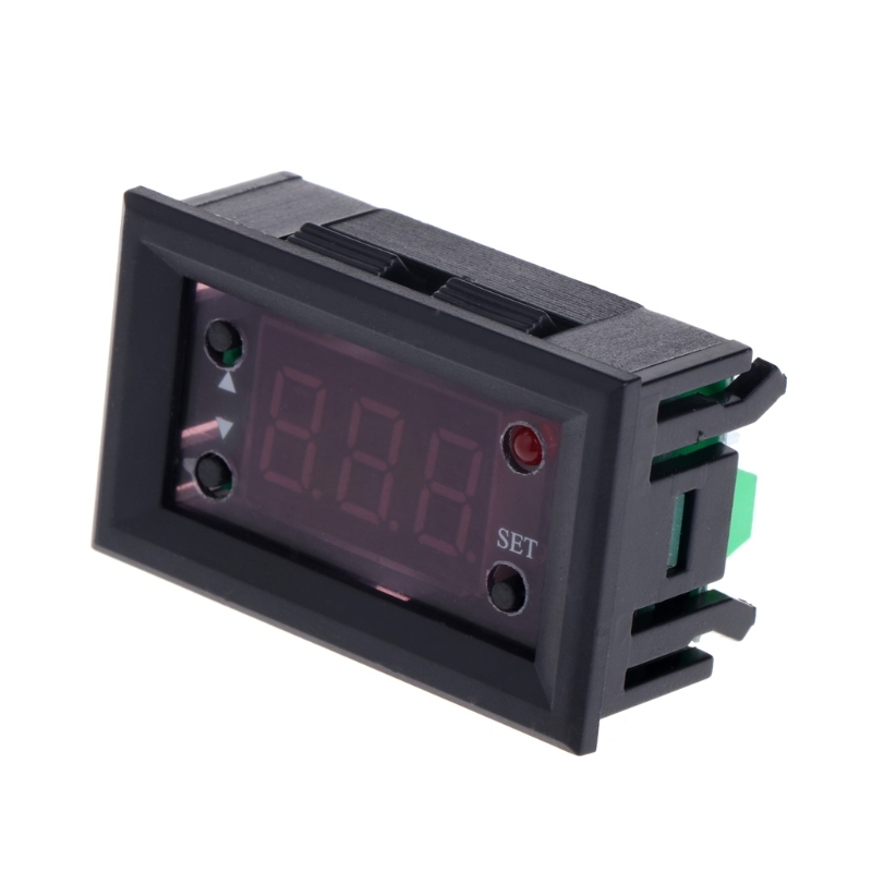 W1218 Digital Thermostat Dc 12V Temperature Controller for incubator with sample Red