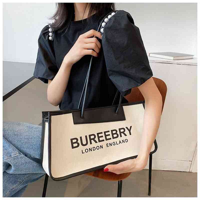 women 2021 new simple fashion large capacity Tote Bag contrast color single shoulder underarm bag, Black
women 2021 new simple fashion large capacity Tote Bag contrast color single shoulder underarm bag, Black