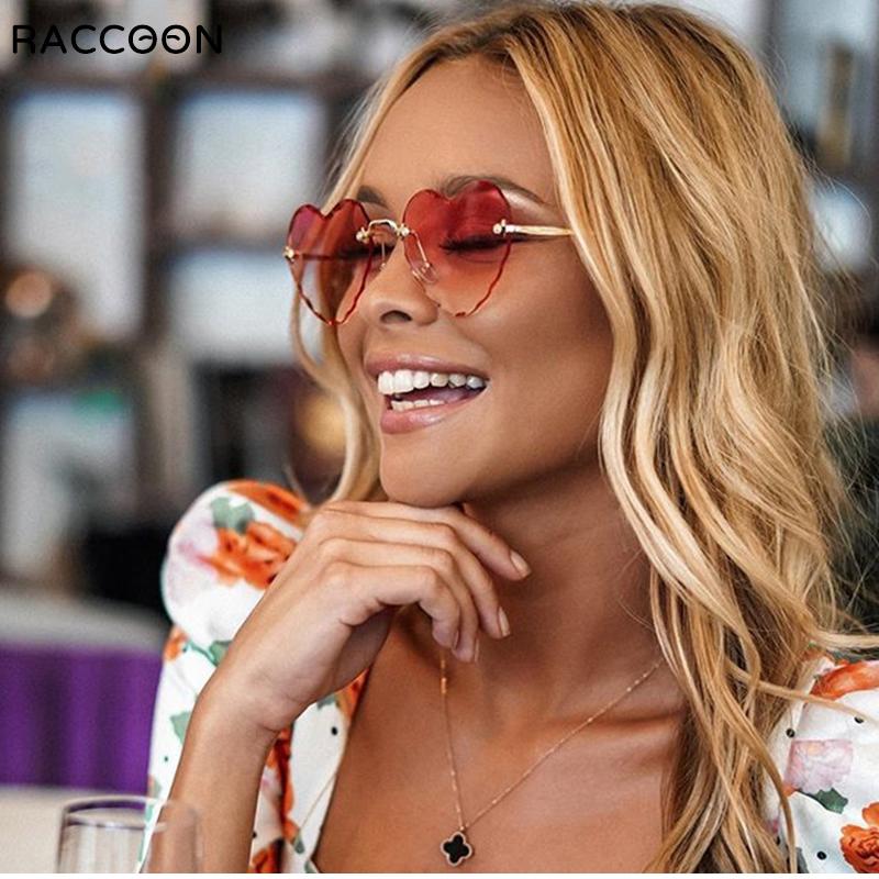 Sunglasses 2021 Fashion Heart Shape Women Brand Designer Lovely Rimless Sun Glasses For Female Vintage Pink Ladies Shades
Sunglasses 2021 Fashion Heart Shape Women Brand Designer Lovely Rimless Sun Glasses For Female Vintage Pink Ladies Shades