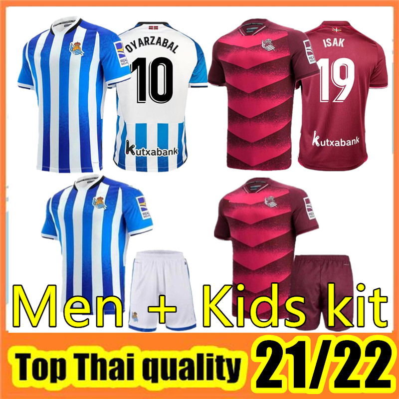 Real Sociedad Football Jerseys 21/22 #21 SILVA Home Blue Soccer Jersey #10 OYARZABAL Away Shirt 2021/2022 Men Adult #11 JANUZAJ Uniforms Kids Kit
Real Sociedad Football Jerseys 21/22 #21 SILVA Home Blue Soccer Jersey #10 OYARZABAL Away Shirt 2021/2022 Men Adult #11 JANUZAJ Uniforms Kids Kit