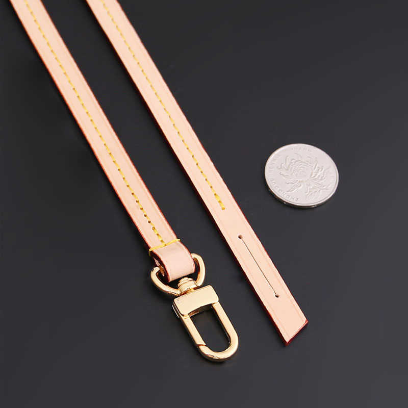 BAMADER 38.5cm Detachable Bag Handle Replacement Bag Strap Genuine Leather Shoulder Strap Bag Part & Accessories Fashion Strap 210624