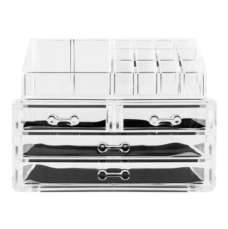 Acrylic Cosmetics Storage Rack With 4 Drawers Transparent 190813103 Cosmetic Bags & Cases, Clear
Acrylic Cosmetics Storage Rack With 4 Drawers Transparent 190813103 Cosmetic Bags & Cases, Clear