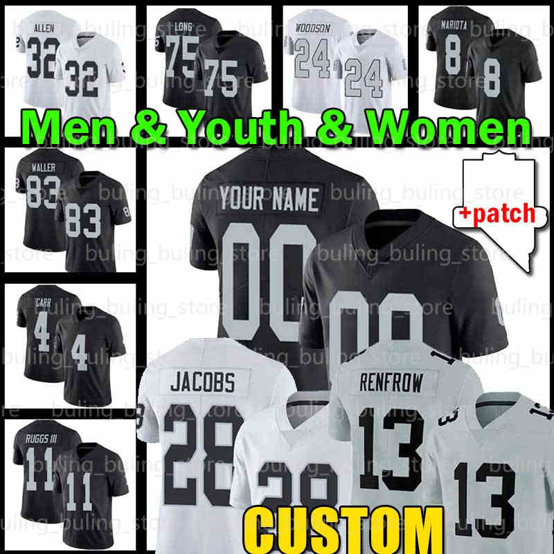 Custom 24 Johnathan Abram Football Jerseys 12 Ken Stabler 8 Marcus Mariota 16 Jim Plunkett 64 Richie Incognito Tim Brown 99 Clelin Ferrell Fred Biletnikoff Bo Jackson, Custom men jersey(t x z)+patch
Custom 24 Johnathan Abram Football Jerseys 12 Ken Stabler 8 Marcus Mariota 16 Jim Plunkett 64 Richie Incognito Tim Brown 99 Clelin Ferrell Fred Biletnikoff Bo Jackson, Custom men jersey(t x z)+patch