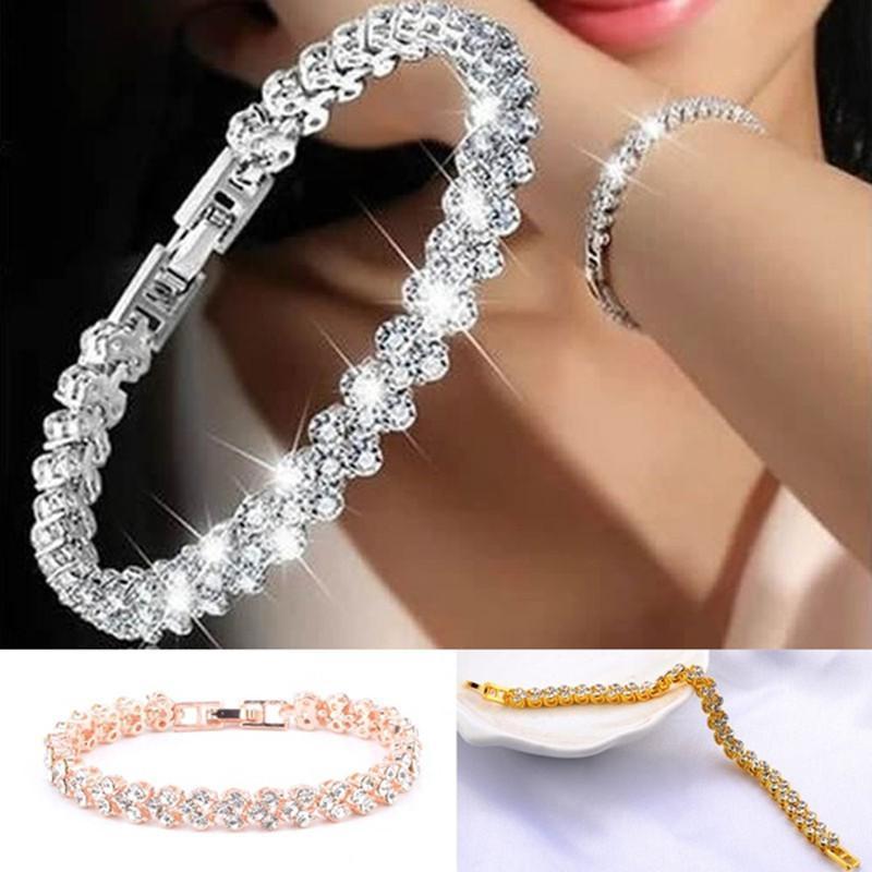 Link, Chain 3 Color Women Fashion Roman Style Woman 925 Sterling Silver Crystal BraceletsValentine's Day Gifts Wedding Jewelry
Link, Chain 3 Color Women Fashion Roman Style Woman 925 Sterling Silver Crystal BraceletsValentine's Day Gifts Wedding Jewelry