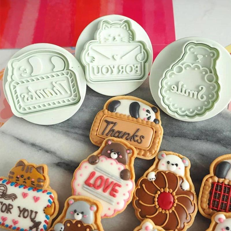 Baking Moulds Valentine's Day Sandwich Biscuit Mould 3D Cookie Pressing Animal Love Heart Mold Christmas Shape Fruit Flower L9A6
Baking Moulds Valentine's Day Sandwich Biscuit Mould 3D Cookie Pressing Animal Love Heart Mold Christmas Shape Fruit Flower L9A6