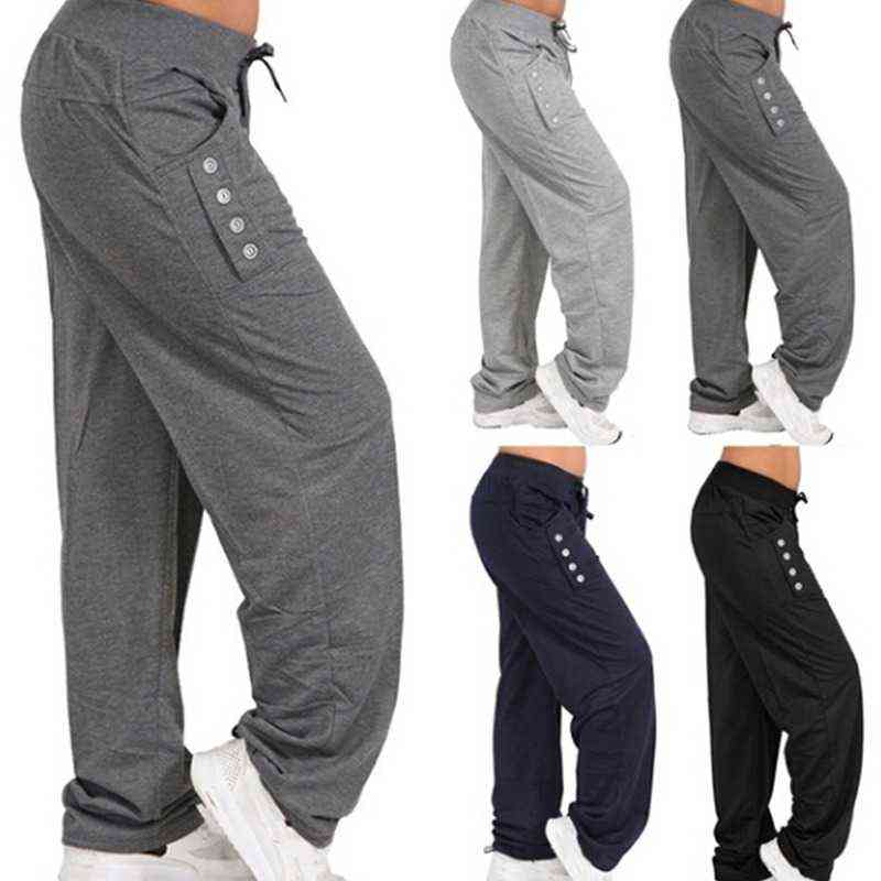 Spring Autumn Loose Casual Pants Women Black Gray Pantalones Mujer Pantalon Femme Jogger Trousers 211115