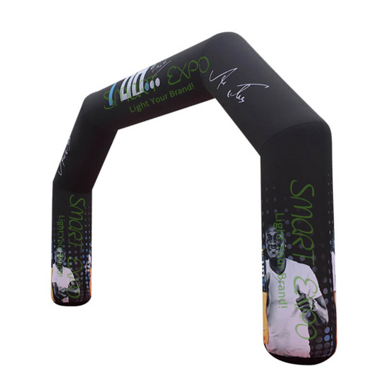 Inflatable Start Finish Gate Racing Competition Arch 0.9xW8xH4.5m for Marathon Race Event with Custom Printing and Blower