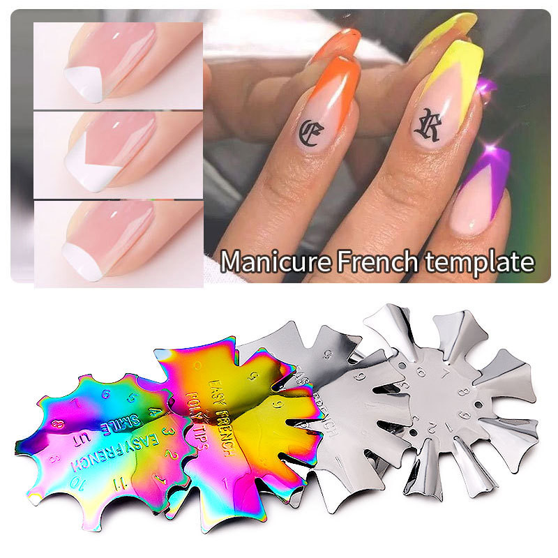 Stainless Steel Easy French Line Nail Tool Templates Cutter Stencil Edge Trimmer Multi-size Manicure Nails Art Styling Tools
Stainless Steel Easy French Line Nail Tool Templates Cutter Stencil Edge Trimmer Multi-size Manicure Nails Art Styling Tools