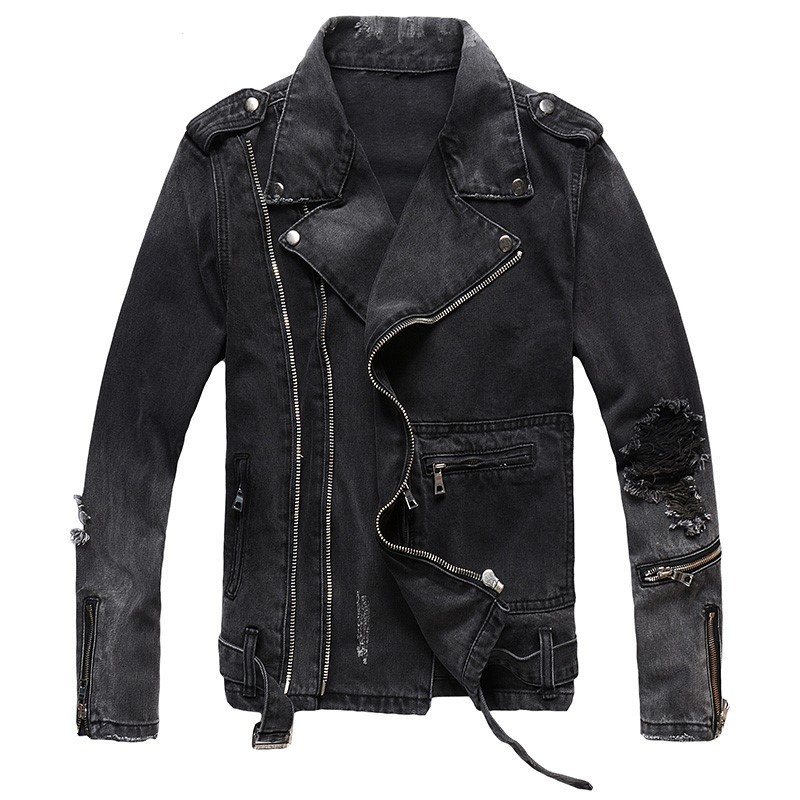 men's jackets male viankani zippers black biker jeans vintage motorcycle jacket epaulet torn holes in m-4xl to a blxb, Black;brown
men's jackets male viankani zippers black biker jeans vintage motorcycle jacket epaulet torn holes in m-4xl to a blxb, Black;brown
