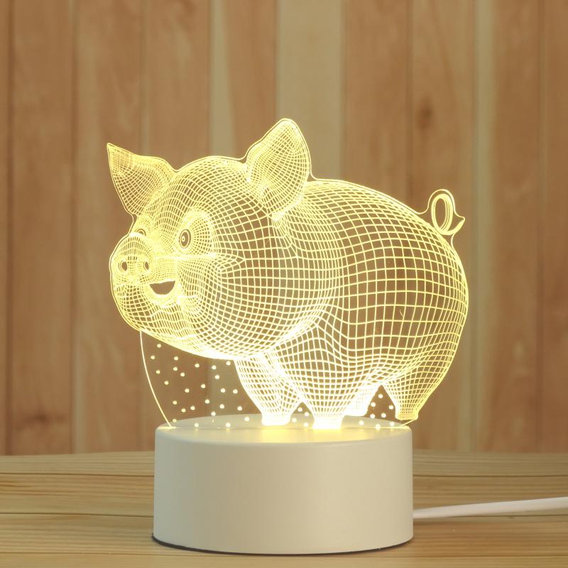 Night Lights 1pc 3d Three-dimensional Eco-friendly And Safe Piggy Toy Lamp Usb Bedside Table Living Room Decoration Lamp#B
Night Lights 1pc 3d Three-dimensional Eco-friendly And Safe Piggy Toy Lamp Usb Bedside Table Living Room Decoration Lamp#B