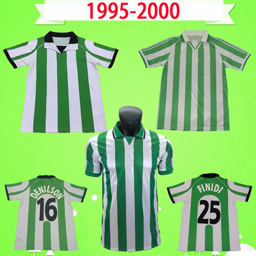 1995 1996 1997 1998 1999 2000 REAL Retro soccer Jerseys Betis 95 96 97 98 99 00 classic vintage football shirt ALFONSO JOAQUIN FINIDI DENILS, Black;yellow
1995 1996 1997 1998 1999 2000 REAL Retro soccer Jerseys Betis 95 96 97 98 99 00 classic vintage football shirt ALFONSO JOAQUIN FINIDI DENILS, Black;yellow
