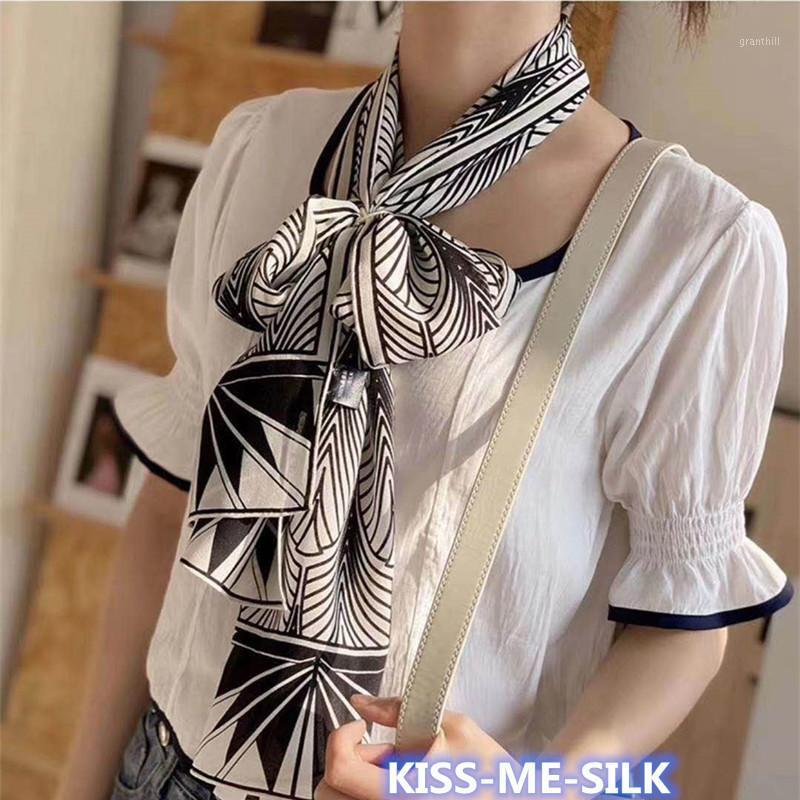 Black Beige Silk Scarf Long Crepe De Chine Mulberry-silk Narrow Ribbon For Women 13*145CM/40G Scarves, Blue;gray
Black Beige Silk Scarf Long Crepe De Chine Mulberry-silk Narrow Ribbon For Women 13*145CM/40G Scarves, Blue;gray