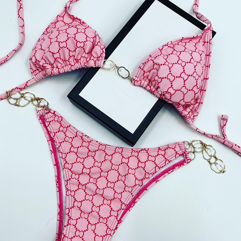 Gold Classic Letter Accessories Swimwear Blue Fashion Swimsuit Sexy Backless Bikini Hollow Swimming Bathing Suit Two Piece Bikinis
Gold Classic Letter Accessories Swimwear Blue Fashion Swimsuit Sexy Backless Bikini Hollow Swimming Bathing Suit Two Piece Bikinis