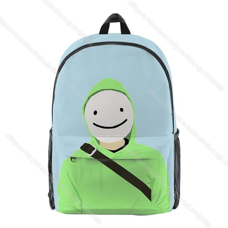 Backpack Kids Dream Merch 3D Print Backpacks Students SMP Schoolbags Boys Girls Cartoon Knapsack Adult Bagpack Children Bookbags