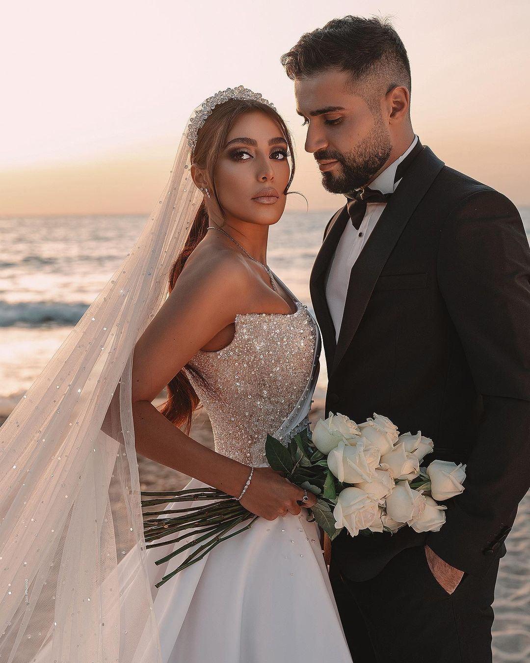 2021 Ivory Saudi Arabic Bridal Gowns Mermaid Backless Wedding Dresses Sexy One Shoulder Sequins Long Train Robe De Mariee
