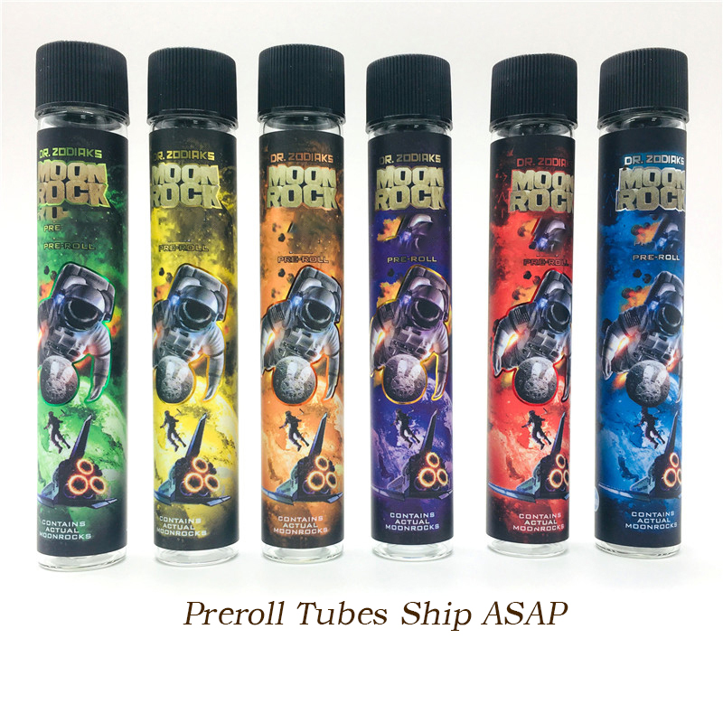 Moonrock Tubes Preroll Packaging Glass Tube Dry Herb Bottle Pre roll Joint Plastic Cap 120*21mm Dabwood Packing 5 color Instock
Moonrock Tubes Preroll Packaging Glass Tube Dry Herb Bottle Pre roll Joint Plastic Cap 120*21mm Dabwood Packing 5 color Instock