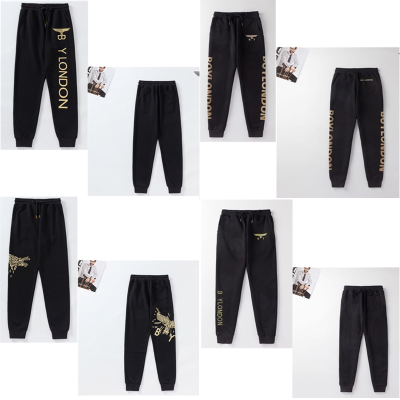 Men's Pants bronzing eagle wings printing casual sports trousers men and women with the same paragraph footwear library 0101, 1 pcs buttons
