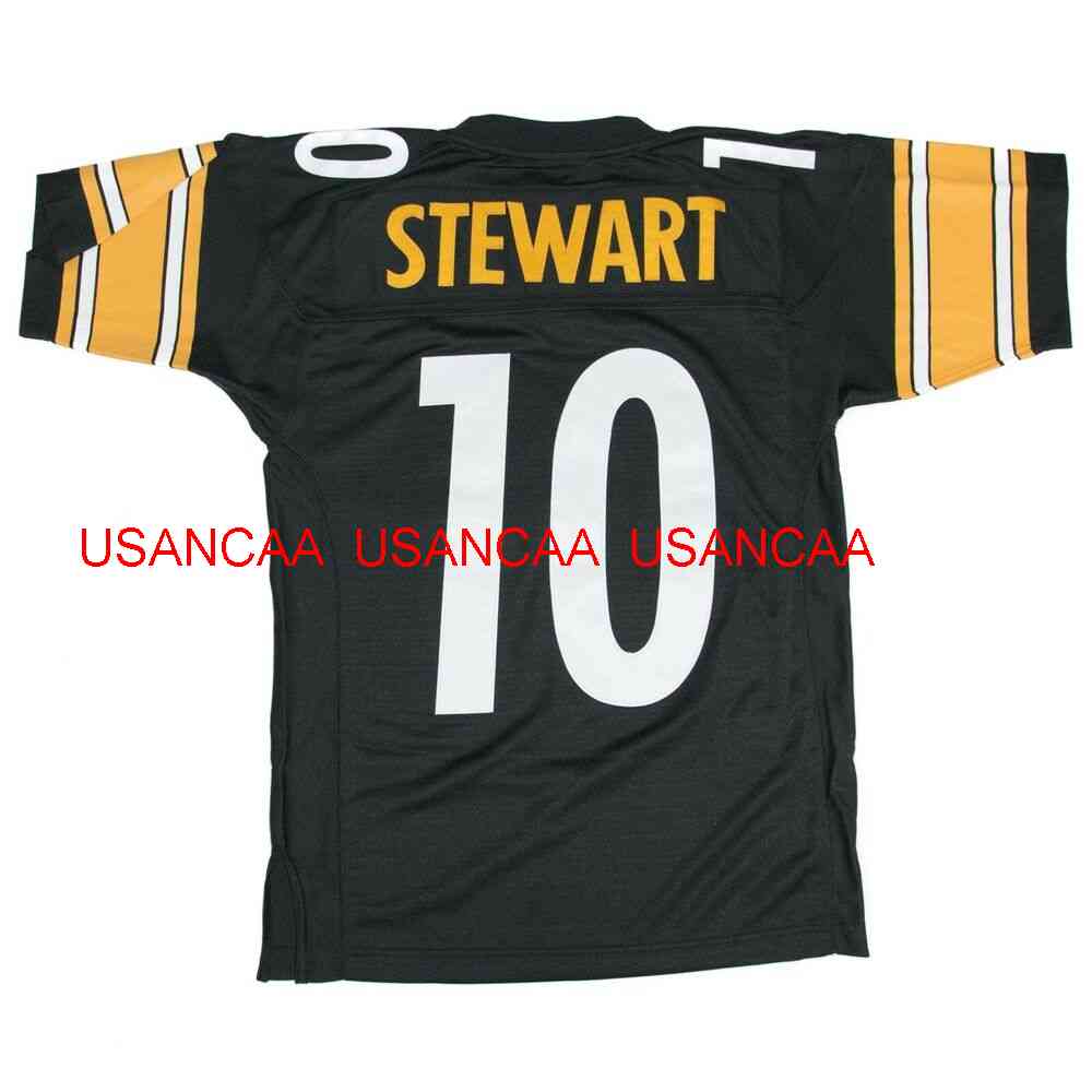 Men Women Youth Mitchell & Ness 2001 Kordell Stewart Throwback Jersey Stitched Jerseys XS-5XL 6XL, Black