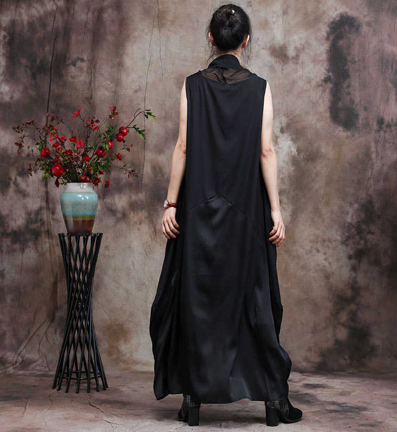 VANOVICH Summer Sleeveless Women Dress Irregular Solid Color Wild Cotton Fashion Casual Clothing 210615