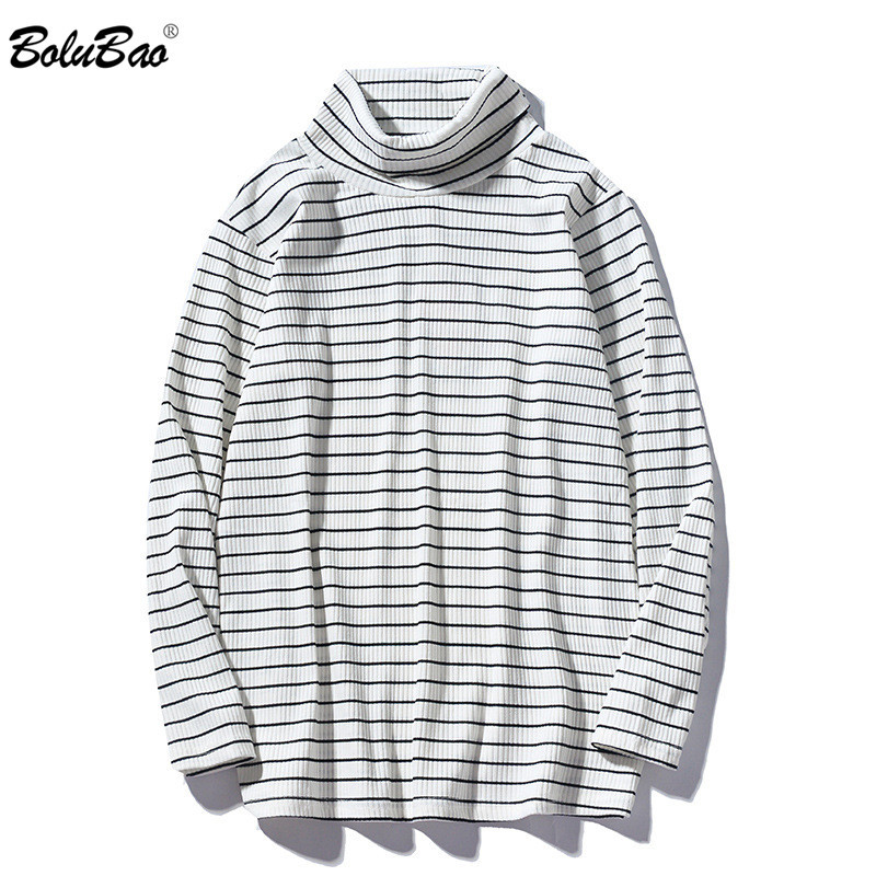 BOLUBAO Autumn Men Long Sleeve T-Shirt Tops Men Trendy Casual T Shirt Couple Fashion Brand Turtleneck Striped T Shirts Male 210518, Black
BOLUBAO Autumn Men Long Sleeve T-Shirt Tops Men Trendy Casual T Shirt Couple Fashion Brand Turtleneck Striped T Shirts Male 210518, Black