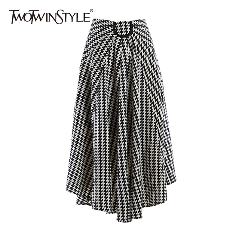 Irregular Striped Skirt For Women High Waist Hit Color Ruched Midi Elegant Skirts Female Fashion Clothing 210521, Aspicture
Irregular Striped Skirt For Women High Waist Hit Color Ruched Midi Elegant Skirts Female Fashion Clothing 210521, Aspicture