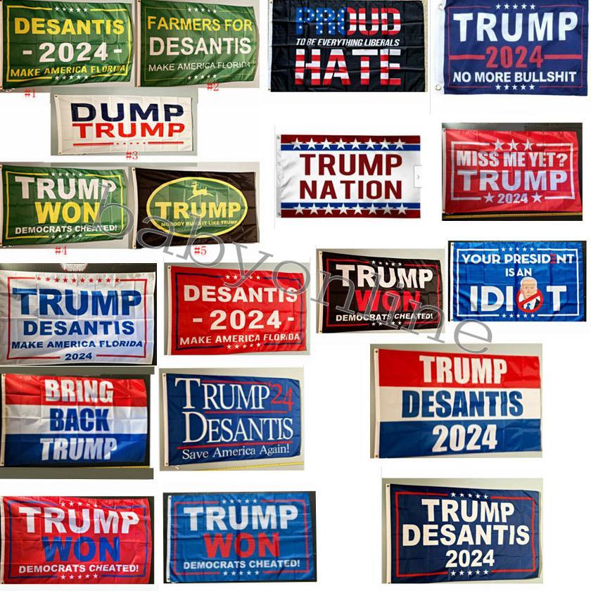 Donald Trump Flags 3x5 ft 2024 Make America Great Florida Desantis Flag USA President Trump Won Banner Flags 90*150cm
Donald Trump Flags 3x5 ft 2024 Make America Great Florida Desantis Flag USA President Trump Won Banner Flags 90*150cm