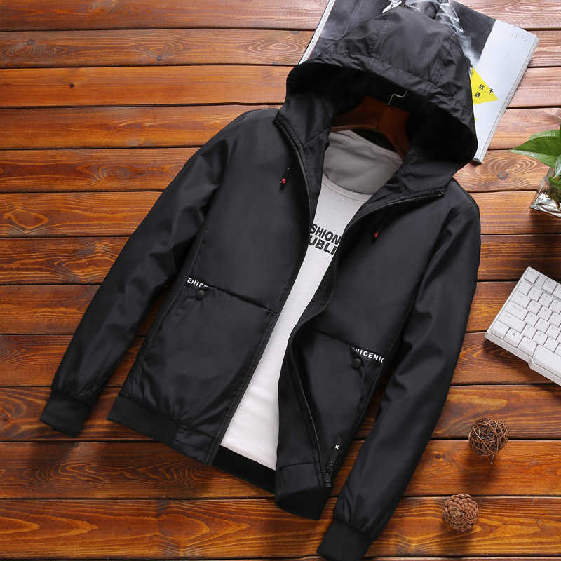 MANTLCONX Spring Men Oversized Hooded Jacket Coat 7XL 8XL Fashion Jacket Men's Hooded Casual Jackets Male Coat Thin Outwear 210818