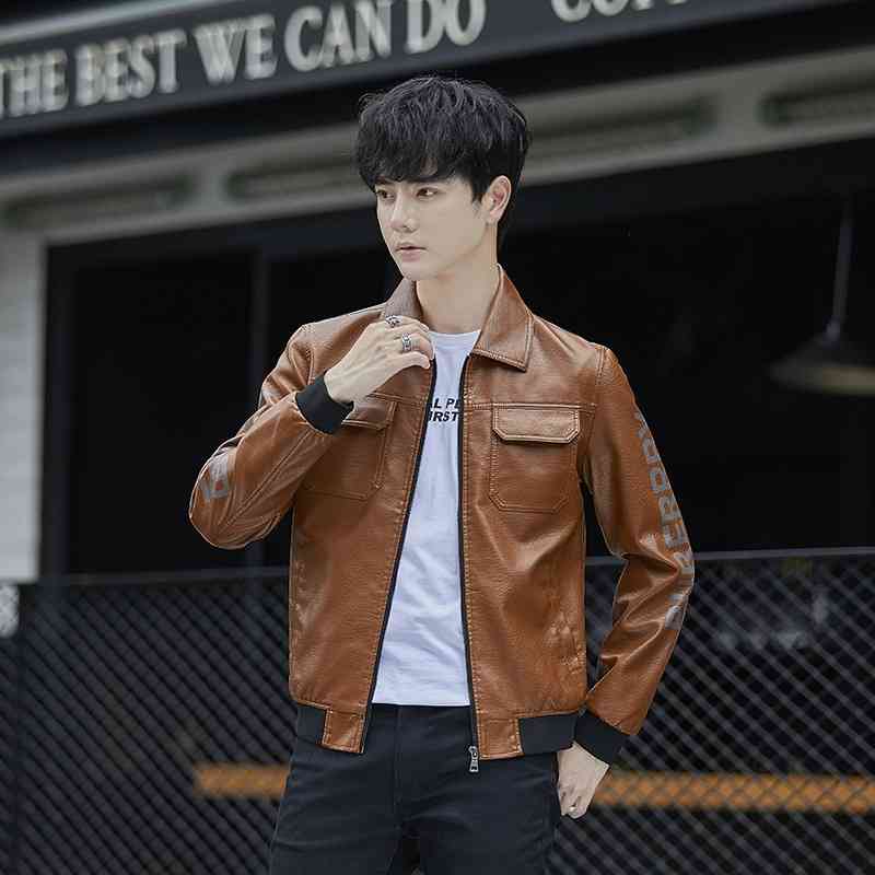 Thin Plush motorcycle fashion Youth Baseball Jacket jacket 2021 autumn and winter new leather men, Black
Thin Plush motorcycle fashion Youth Baseball Jacket jacket 2021 autumn and winter new leather men, Black