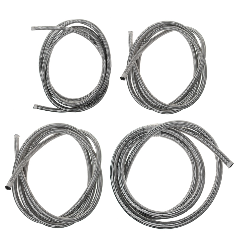 1/3M AN4 AN6 AN8 AN10 Stainless Steel Braided Brake Gas Oil Fuel Line Hose Silver/ Black Color NEW
1/3M AN4 AN6 AN8 AN10 Stainless Steel Braided Brake Gas Oil Fuel Line Hose Silver/ Black Color NEW