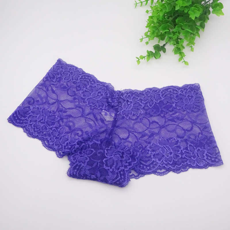 6 Pcs/Lot Arrival Ladies Underwear Sexy Transparent Lace Women's Boyshort Panties M L XL XXL 6831 211021