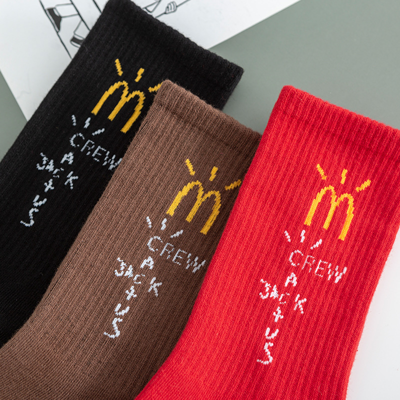 2021 Men socks Travis Scott Skate Crew Socks Men Sport Travis Scott Cactus Jack Bandanas Socks Streetwear Hip Hop, Beige
2021 Men socks Travis Scott Skate Crew Socks Men Sport Travis Scott Cactus Jack Bandanas Socks Streetwear Hip Hop, Beige