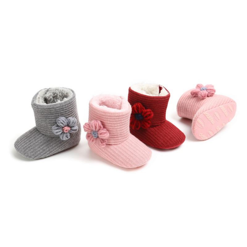 Boots Winter Infant Knitted Snow Soft Sole Cute Flower First Walker Toddler Plush Lined Prewalker Fleece 0-18M, Black;grey
Boots Winter Infant Knitted Snow Soft Sole Cute Flower First Walker Toddler Plush Lined Prewalker Fleece 0-18M, Black;grey