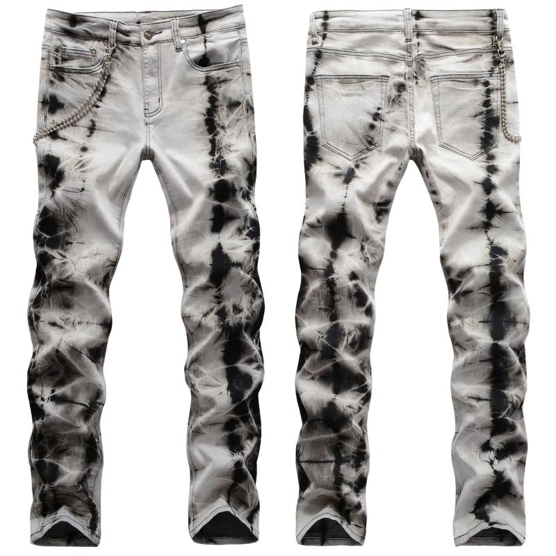 Men's Jeans Street Fashion Hip Hop Snowflake Graphic Chain Decoration Elastic Slim Jean Man Pantalon Homme Noir Summer, Dark gray
Men's Jeans Street Fashion Hip Hop Snowflake Graphic Chain Decoration Elastic Slim Jean Man Pantalon Homme Noir Summer, Dark gray