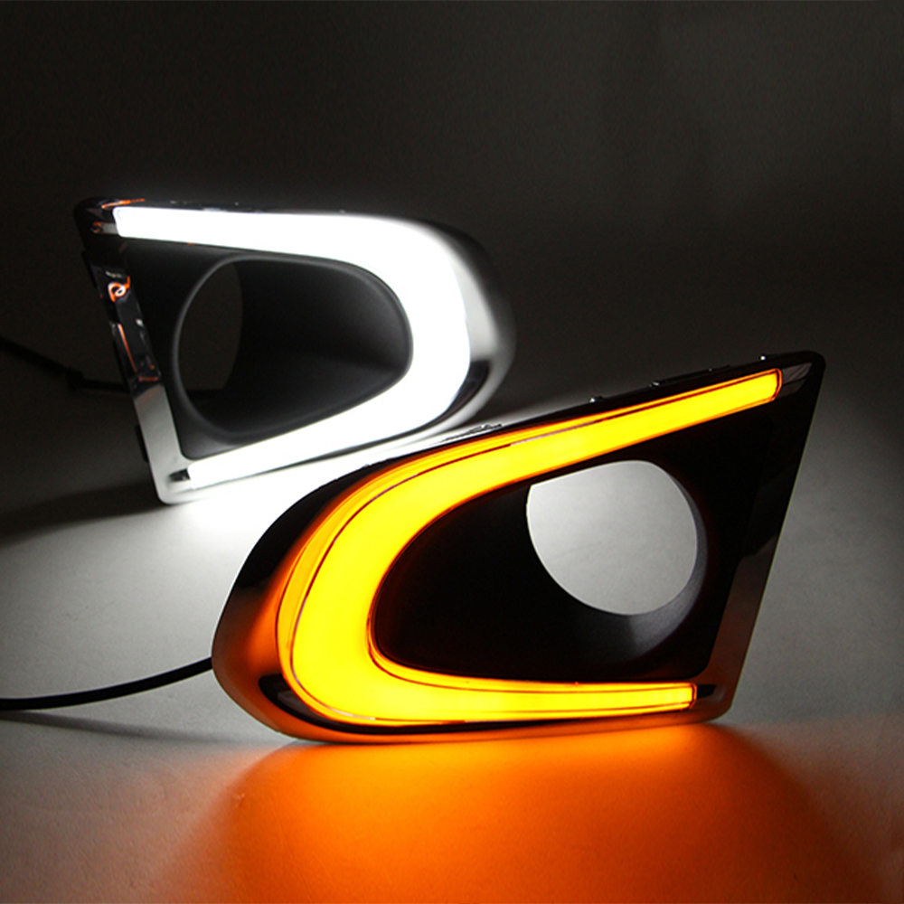 1 Pair Led Daytime Running Light for Chevrolet TRAX 2014 2015 2016 DRL accessories with turn signal light fog lamp cover
1 Pair Led Daytime Running Light for Chevrolet TRAX 2014 2015 2016 DRL accessories with turn signal light fog lamp cover