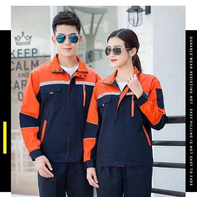 Long Sleeve Work Clothes Suit Men's Women's Wear-resistant Customized Auto Repair Labor Protection Factory Workshop Tracksuit Tracksuits