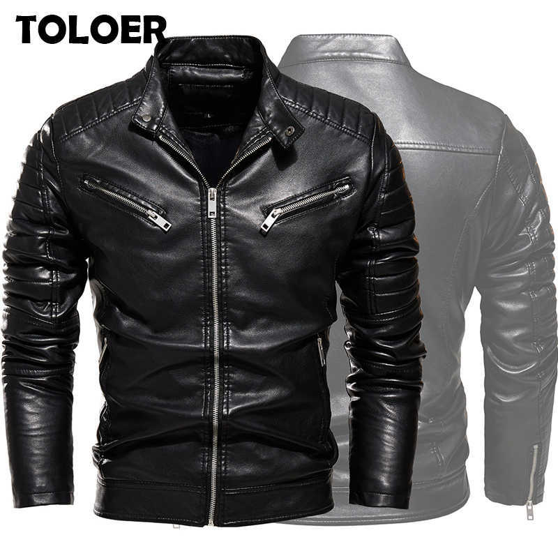Thick Leather Jacket Mens Winter Autumn Vintage Outwear Men Fashion Faux Jackets Male Brand Stand Collar Windproof Warm Coat 211018, Kcd737yellow
Thick Leather Jacket Mens Winter Autumn Vintage Outwear Men Fashion Faux Jackets Male Brand Stand Collar Windproof Warm Coat 211018, Kcd737yellow