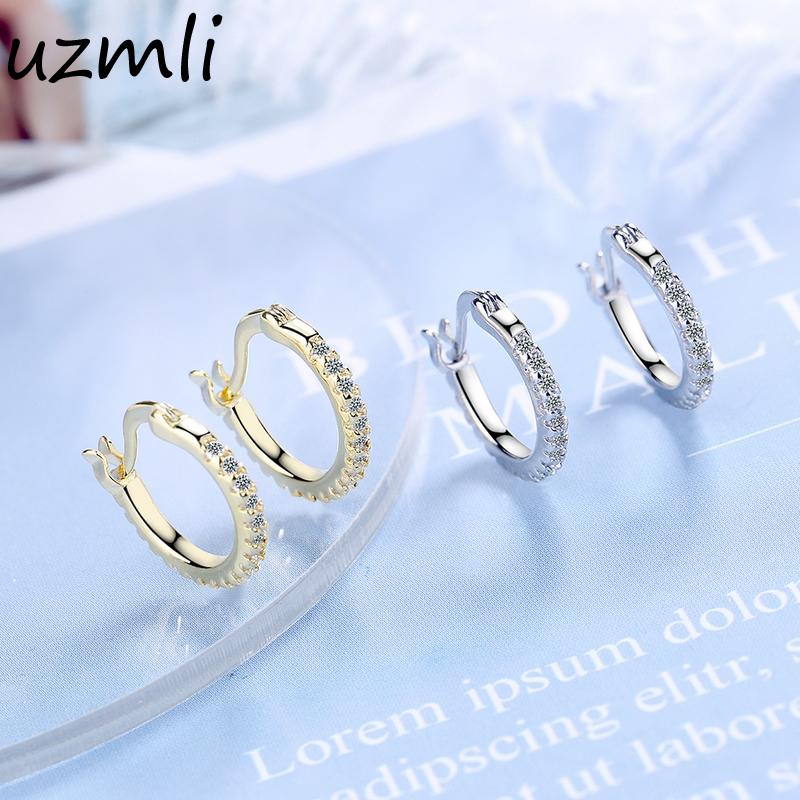 Fashion 925 Sterling Silver Hoop Earrings Micro-Inlaid Zircon 18K Gold Circle Loops Huggies Party Gift Jewelry & Huggie
Fashion 925 Sterling Silver Hoop Earrings Micro-Inlaid Zircon 18K Gold Circle Loops Huggies Party Gift Jewelry & Huggie