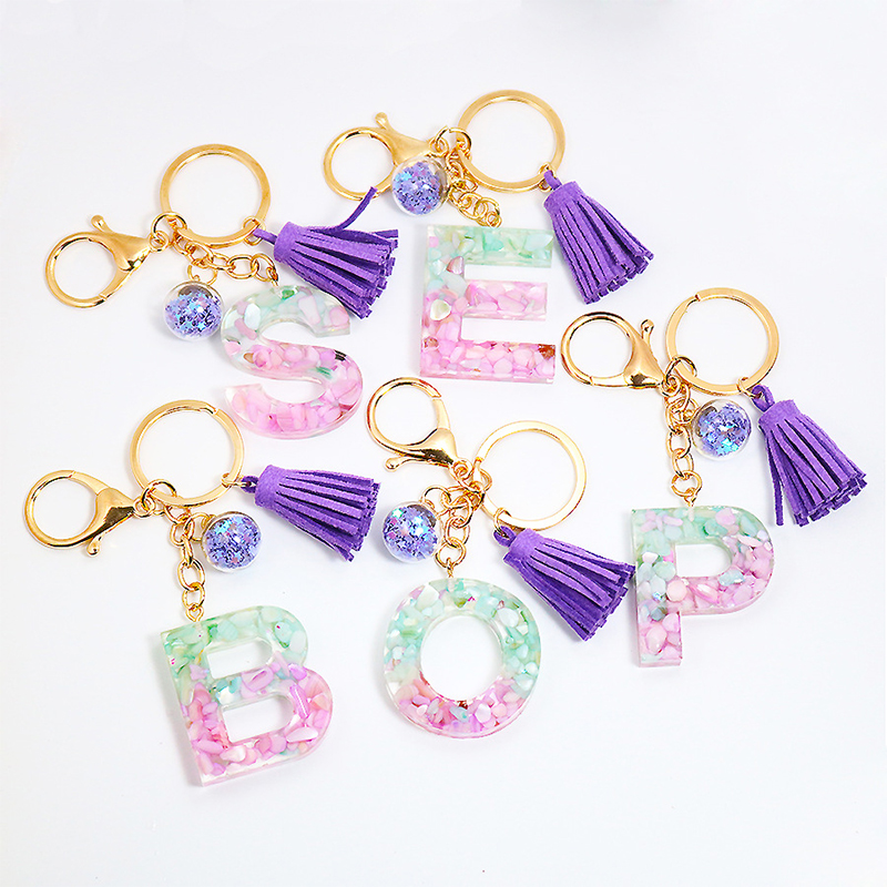 A-Z Letter Acrylic Colorful Sequins Tassel Keychain Fashion Bag Pendant Women Golden Lobster Clasp 26 English Letters Key Ring
A-Z Letter Acrylic Colorful Sequins Tassel Keychain Fashion Bag Pendant Women Golden Lobster Clasp 26 English Letters Key Ring