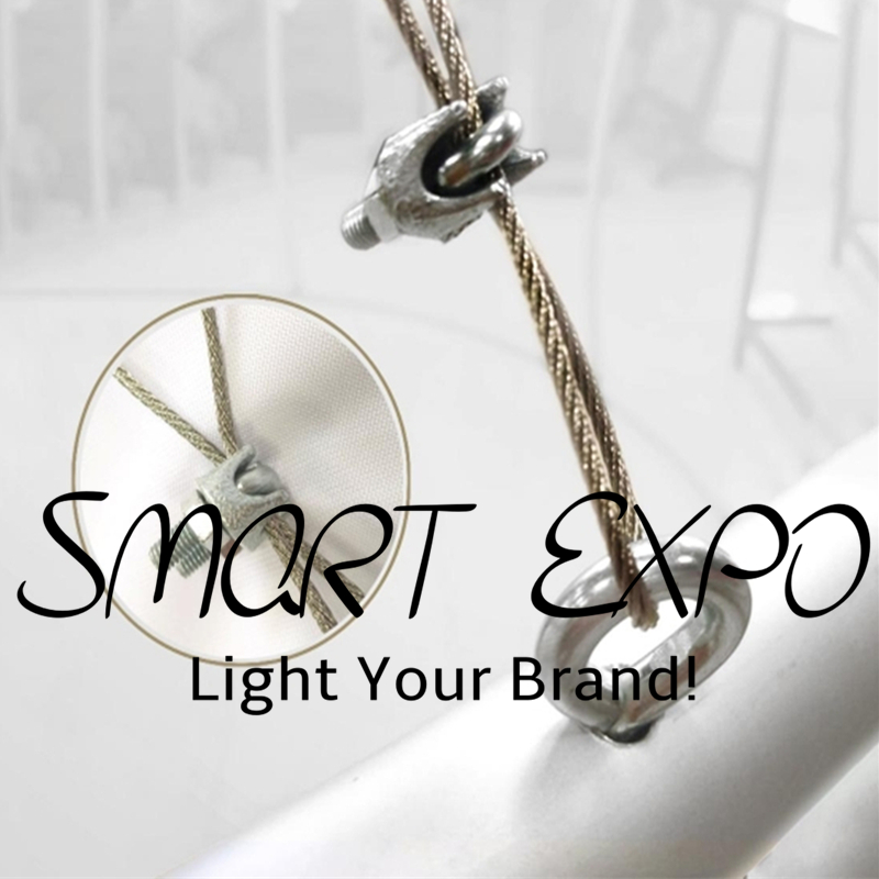 Advertising Display 20ft(L)X4ft(H) Exhibition Booth Logo Showing Hanging Banner with Strong Aluminum Frame Tension Fabric Print Graphic Portable Bag