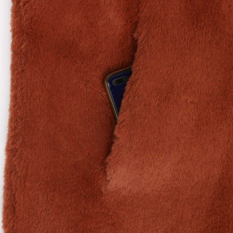 Nerazzurri Autumn Long Oversized Brown Soft Light Faux Fur Coat Women Long Sleeve Belt Casual Korean Fashion without Buttons 211019