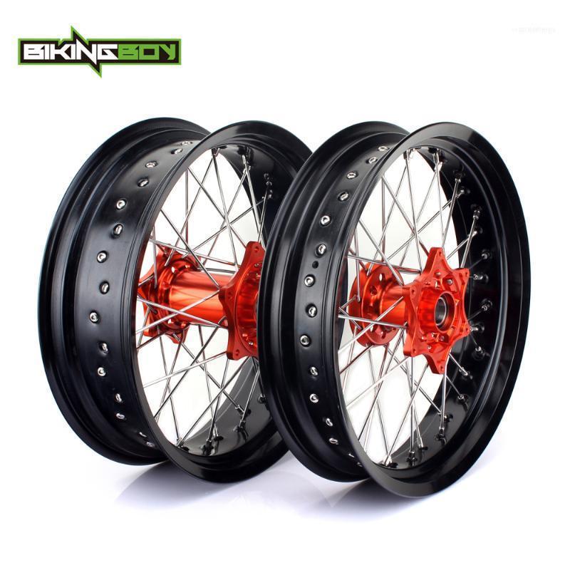 Motorcycle Wheels & Tires BIKINGBOY 17" Supermoto Wheel Rim Hub For EXC MXC SX XC-W XC-G XC-F EXC-F SXS SXS-F 125 200 250 300 400 450 5
Motorcycle Wheels & Tires BIKINGBOY 17" Supermoto Wheel Rim Hub For EXC MXC SX XC-W XC-G XC-F EXC-F SXS SXS-F 125 200 250 300 400 450 5