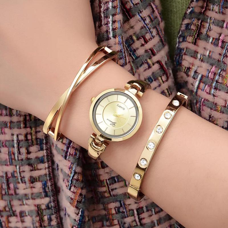 Wristwatches 3 PCS Set Ginave Watch Women Gold Diamond Bracelet Luxury Jewelry Ladies Famale Girl Hour Casual Quartz Wristwaches
Wristwatches 3 PCS Set Ginave Watch Women Gold Diamond Bracelet Luxury Jewelry Ladies Famale Girl Hour Casual Quartz Wristwaches