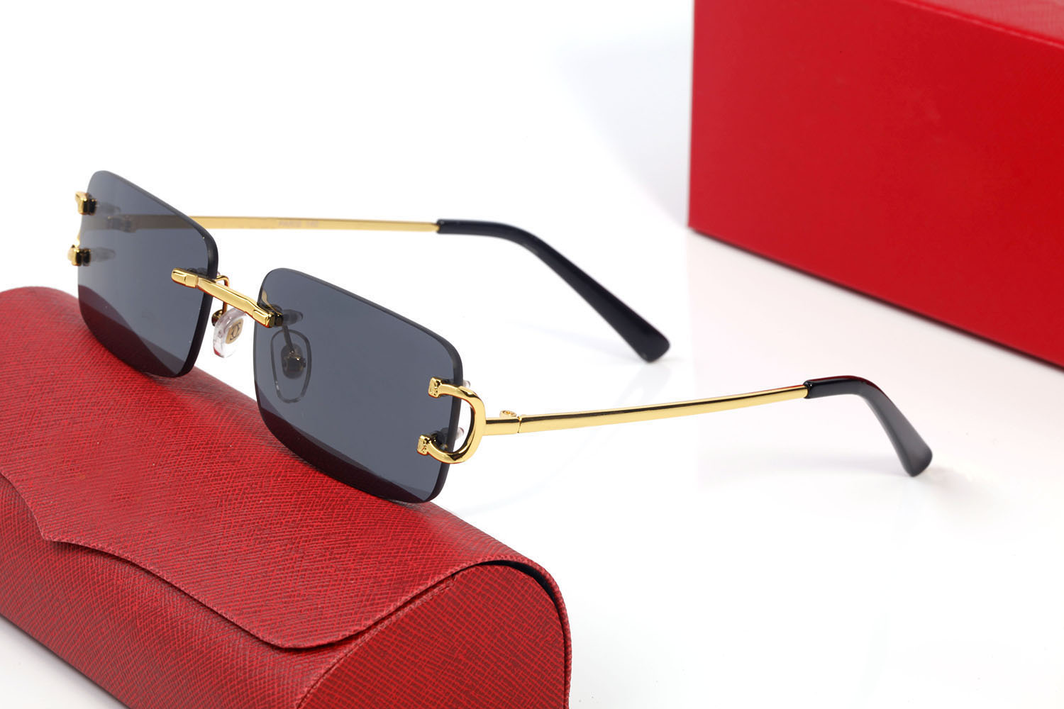 Luxury Santos Men Women Sunglasses Square Frame Clear Lens Buffalo Horns Optical eyeglass Design Logo Anti-slip Foot Cover Business Casual Tea Bean Brown Glasses
Luxury Santos Men Women Sunglasses Square Frame Clear Lens Buffalo Horns Optical eyeglass Design Logo Anti-slip Foot Cover Business Casual Tea Bean Brown Glasses