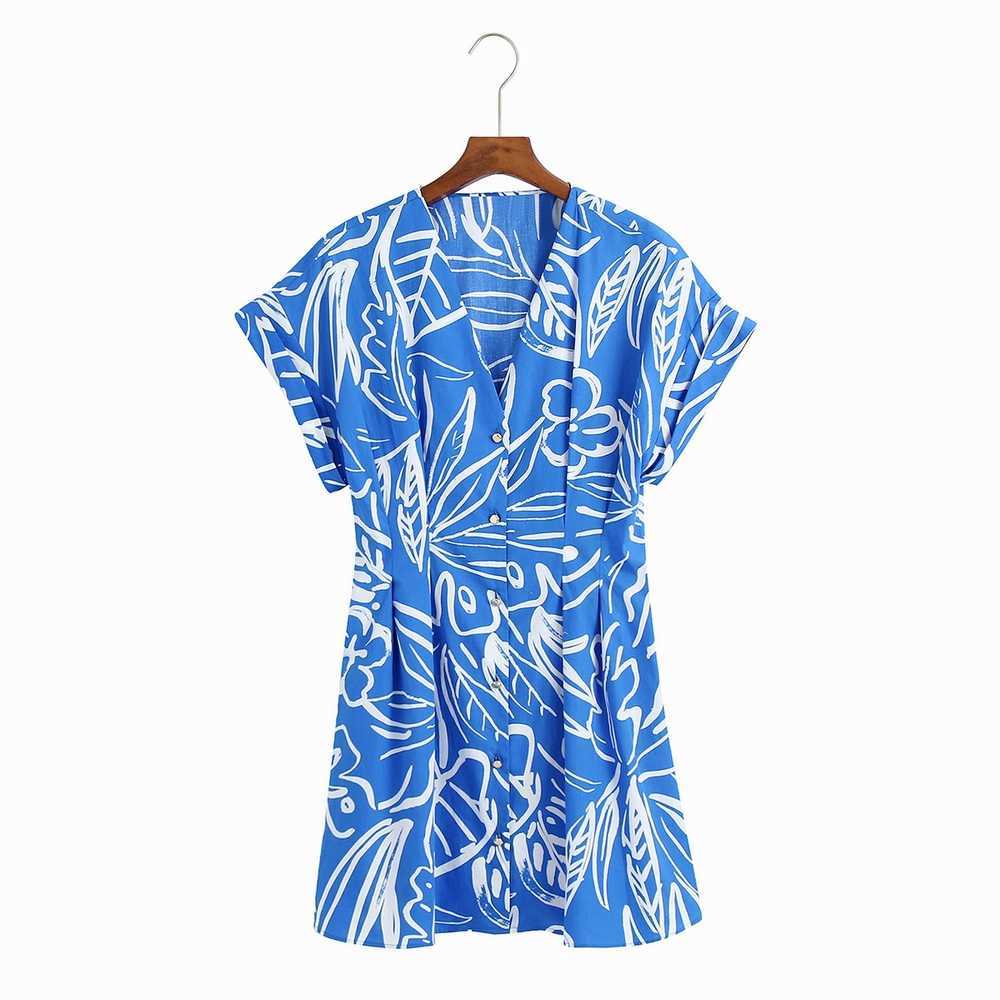 Women Mini Dress Summer Fashion Short Sleeve Raglan Sundress Loose Vestido 210602
