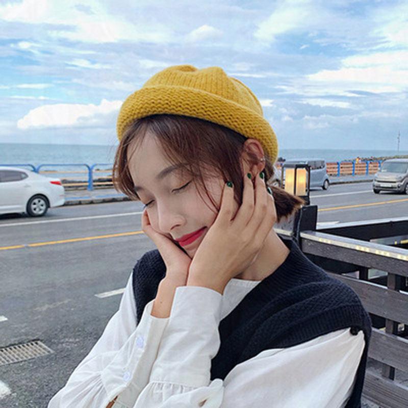 Beanies Knitting Wool Hat, Korean Version Of The Spring, Autumn And Winter Pure Color Fashion Sweet Curly Edge Cute Hat
Beanies Knitting Wool Hat, Korean Version Of The Spring, Autumn And Winter Pure Color Fashion Sweet Curly Edge Cute Hat