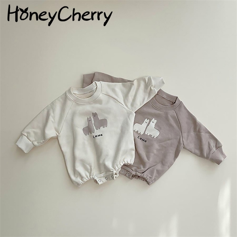 autumn cute sweater printing Romper climbing clothes baby long-sleeved romper girl 210702, Khaki
autumn cute sweater printing Romper climbing clothes baby long-sleeved romper girl 210702, Khaki