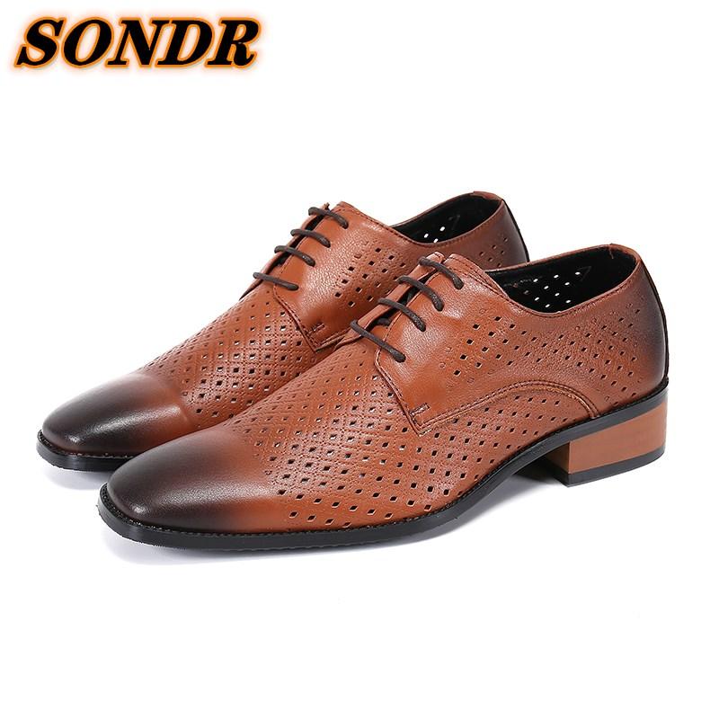 Dress Shoes Zapatillas Para Hombre Hollow Out Men Formal Brown Gray Male Genuine Leather Quality Breathable Lace Up Oxford, As picture
Dress Shoes Zapatillas Para Hombre Hollow Out Men Formal Brown Gray Male Genuine Leather Quality Breathable Lace Up Oxford, As picture