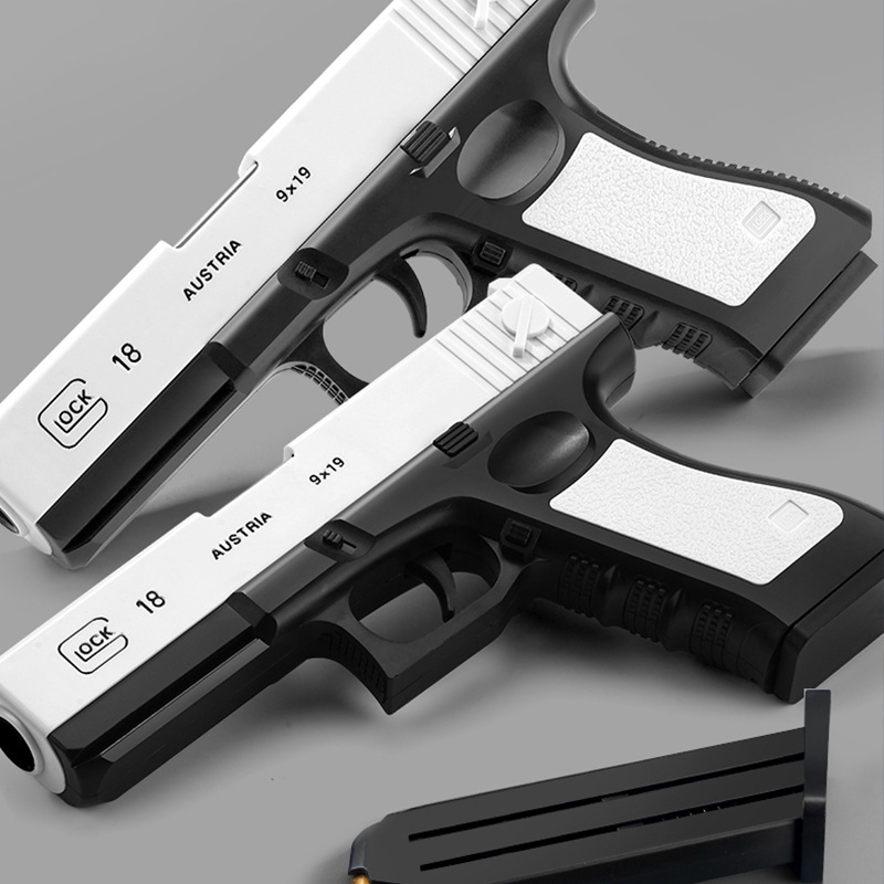 Gentleman white shell Glock Desert Eagle pistol bullet soft glue children's machine boy toy gun
Gentleman white shell Glock Desert Eagle pistol bullet soft glue children's machine boy toy gun