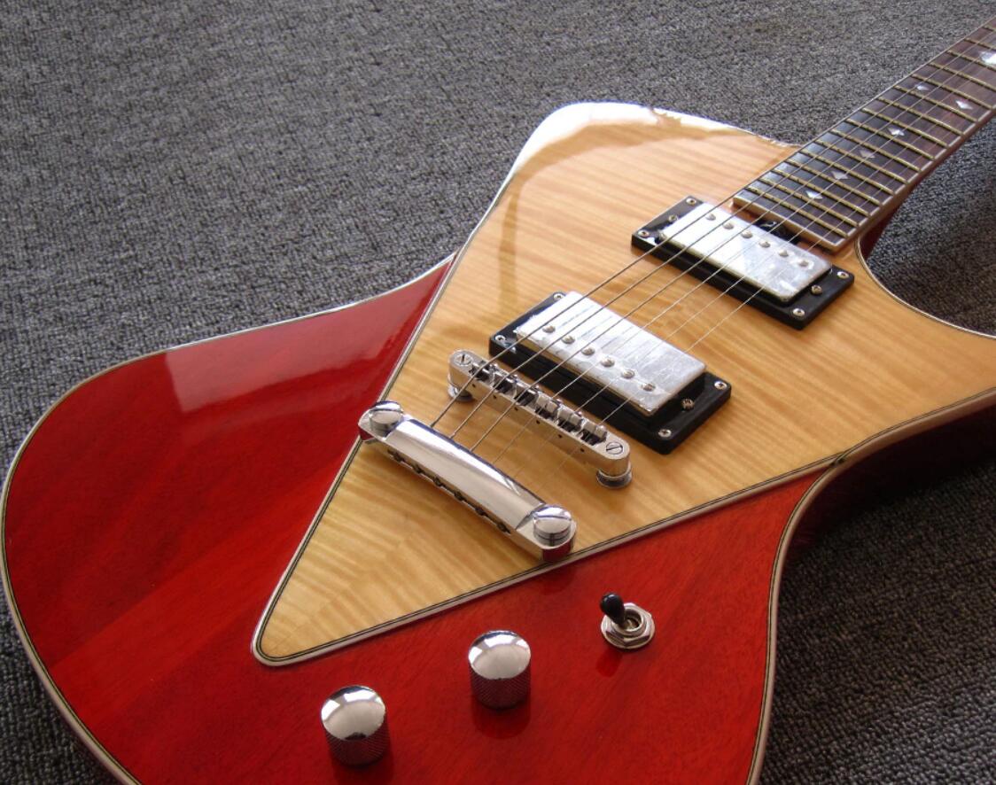 Music Man Ernie Ball Armada Natural Trans Red Electric Guitar V-shaped Bookmatched Flame Maple Top, Belly Cut Contour Body
Music Man Ernie Ball Armada Natural Trans Red Electric Guitar V-shaped Bookmatched Flame Maple Top, Belly Cut Contour Body