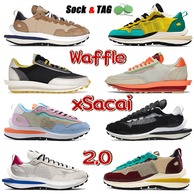 Nwe xSacai 2.0 Running shoes clot net orange blaze waffle Athletic undercover bright citron night maroon pastel tour yellow triple black white brown men women sneaker
Nwe xSacai 2.0 Running shoes clot net orange blaze waffle Athletic undercover bright citron night maroon pastel tour yellow triple black white brown men women sneaker